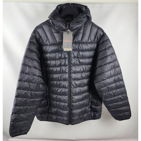 Hawke & Co Jacket Mens 3XL Black Featherless Performance Hooded Puffer NWT - Picture 1 of 10